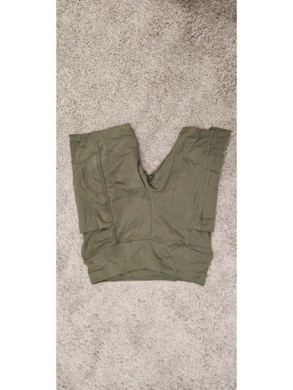 Avia Olive Green High Waisted Athletic Leggings Size 4-6 Zip Pocket